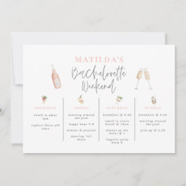 Vattenfärgsdrycker bachelorette helg