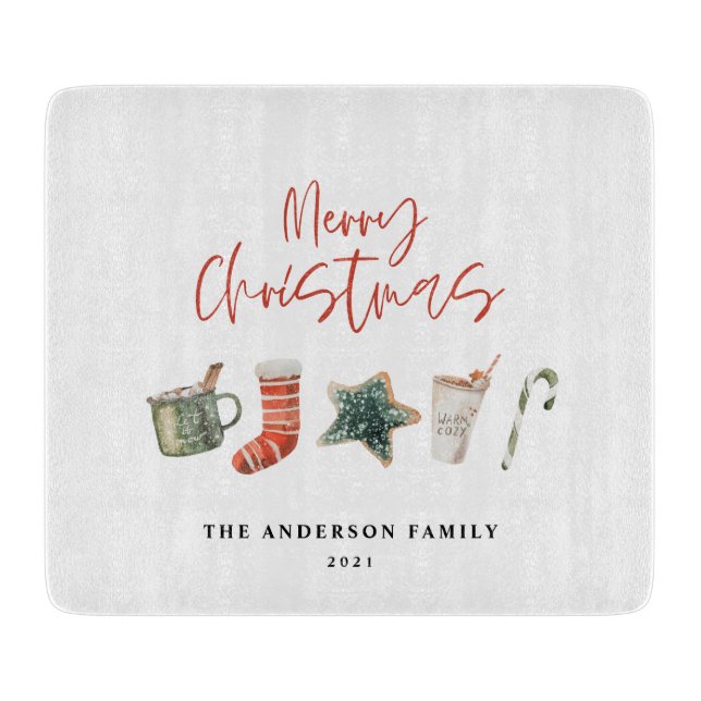 Vattenfärgsdrycker i julkaka candy cane (Framsidan)