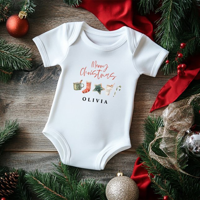 Vattenfärgsdrycker i julkaka candy cane t shirt (Skapare uppladdad)