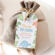 Vattenfärgsdsinosaur Baby Shower