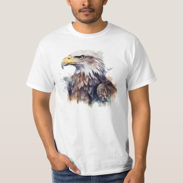 Vattenfärgseagle T Shirt (Framsida)
