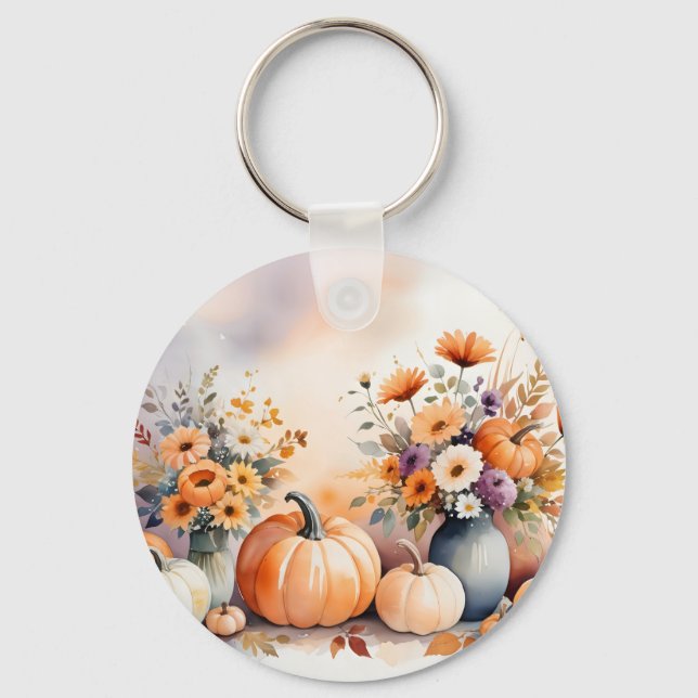 Vattenfärgsefterfall Nyckelring (Framsida)