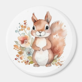 Vattenfärgsekorre Magnet