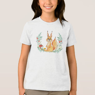 Vattenfärgsekorre T Shirt