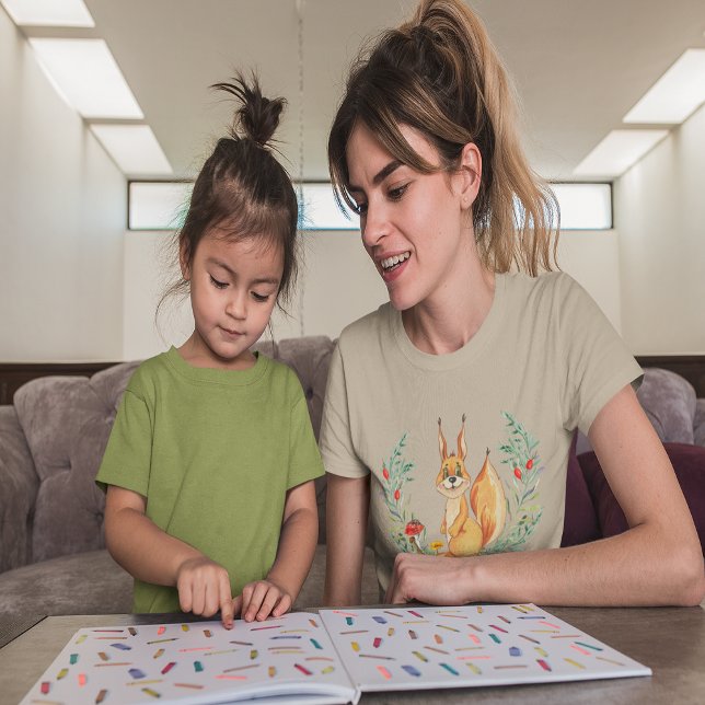 Vattenfärgsekorre T Shirt (Watercolor Squirrel T-Shirt)