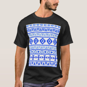 Vattenfärgsetnisk Aztec, geometrisk mönster. T Shirt