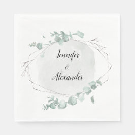 Vattenfärgseukalyptus Pappersservett