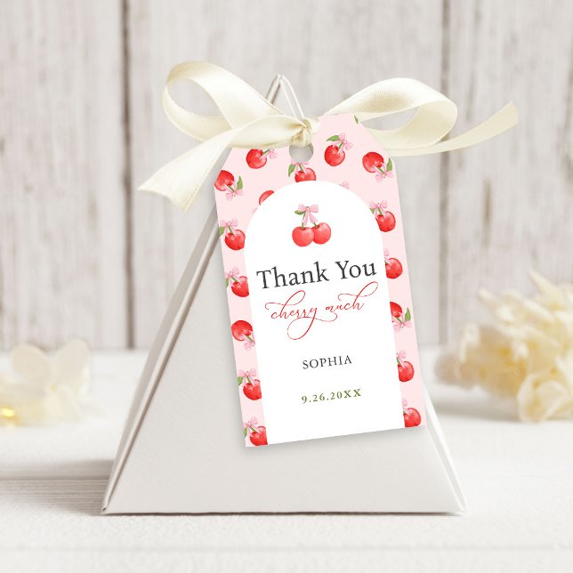 Vattenfärgsfack - första födelsedag presentetikett (Skapare uppladdad)