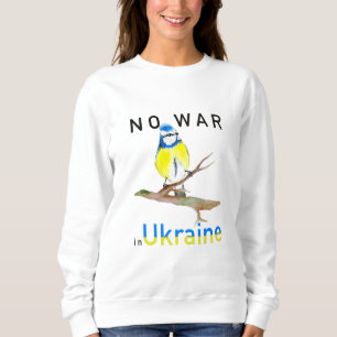 Vattenfärgsfågel Inget krig i Ukraina Patch Car Ma T Shirt