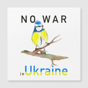 Vattenfärgsfågel No war in Ukraina Tote Bag Notebo