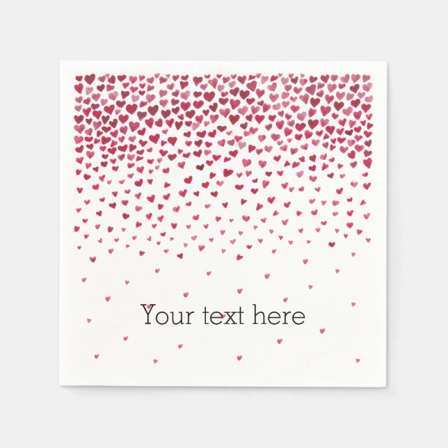 Vattenfärgsfallande hörn pappersservett (Framsidan)