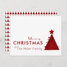 Vattenfärgsfamiljen Träd non-Photo God jul