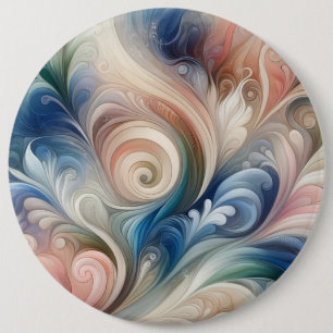 VattenfärgsFantasy Blommigt Romantic Mönster Knapp