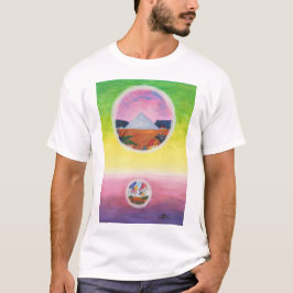 VattenfärgsFantasy Dimensions Pyramid Dream Worlds T Shirt