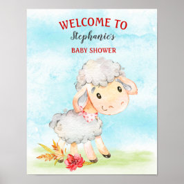 Vattenfärgsfårans babyvisningsprogram poster