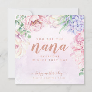 Vattenfärgsfärg, Blommigt Mors dag för Nana-kort