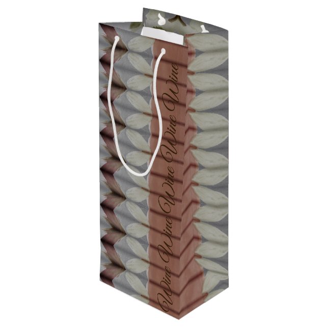 Vattenfärgsfärg, Designad Vin Gift-flagga (Baksidan Vinklad)