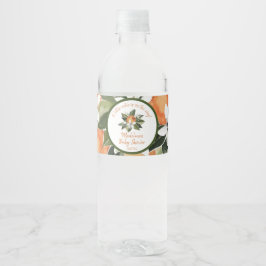 Vattenfärgsfärg kutin på hur babyduschen visas vattenflaskor etikett