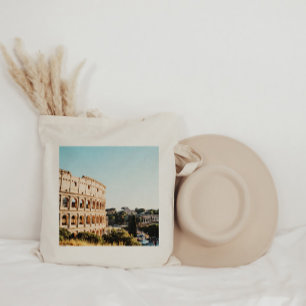 Vattenfärgsfärg Rom, Italien destination Tote Bag Tygkasse