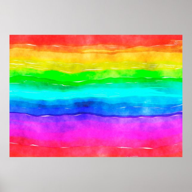 Vattenfärgsfärg, vattenfärgsfärg, tvätta poster (Framsidan)