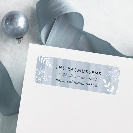 Vattenfärgsfärg Wish | HELGDAG RETURETIKETTER Returadress Etikett