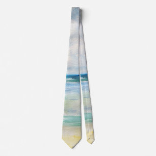 Vattenfärgsfärgad Art Beach Mood Tie Slips