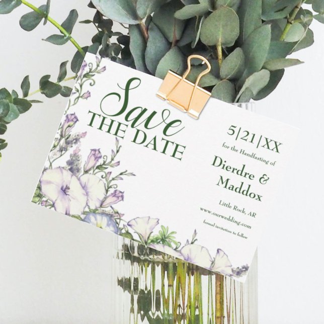 Vattenfärgsfärgad Blommigt Glory Handfixing på mor Spara Datumet (Skapare uppladdad)