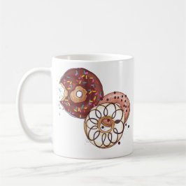 Vattenfärgsfärgad choklad, glasyr och sprinkler Do Kaffemugg