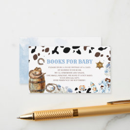 Vattenfärgsfärgad elegant Little cowboy Rodeo land Tilläggskort