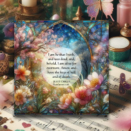 Vattenfärgsfärgad glasbibel, Påsk Julkort