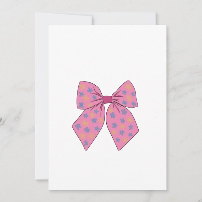 Vattenfärgsfärgad handmålad Rosa-fack Inbjudningar (Framsida)