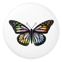 Vattenfärgsfärgad monarch Butterfly-färgad