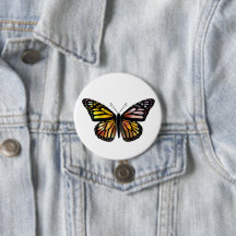 Vattenfärgsfärgad monarch Butterfly Färgfärgad fär