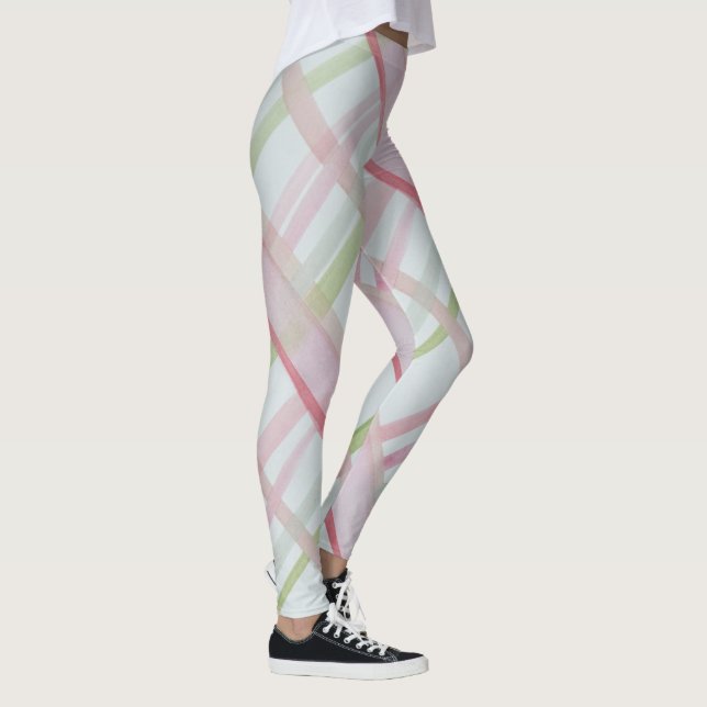 Vattenfärgsfärgad Rosa Play Leggings (Höger)