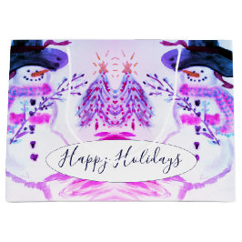 Vattenfärgsfärgad Snögubbe Thmet