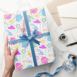 Vattenfärgsfärgade derby Jerseys & Hats Presentpapper