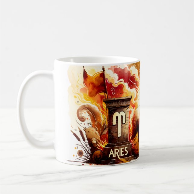 Vattenfärgsfärger Aries Kaffemugg (Vänster)