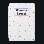 Vattenfärgsfärghögdagergåva för Mamma-vänner iPad Mini Skydd<br><div class="desc">Den här handmålade vattenfärgsdesignen har mjuka blommigtar för rosa och lila,  perfekt för blomgåvor och lärarpresentboxar. Ett tänkbart alternativ för julklappar till vänner i mamma eller en gåva till en ny mamma från en vän. Fungerar vackert i en lärargåva basket eller som en del av en lärargåva.</div>