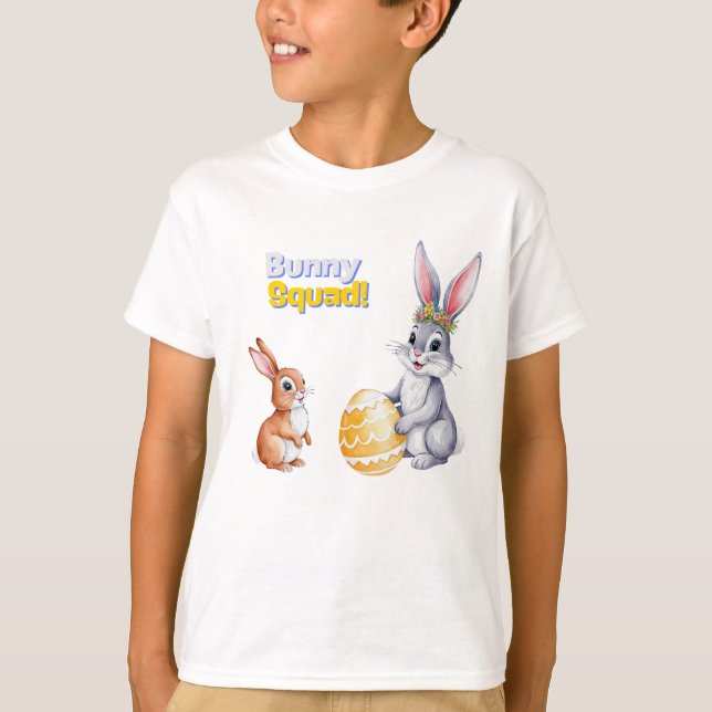 Vattenfärgsfärgkort Påsk för Vår Helgdagar T Shirt (Framsida)