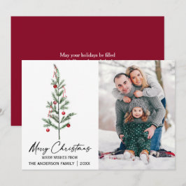 Vattenfärgsfärgning Gräs Träd Calligraphy Bläck Ph Julkort