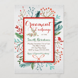 Vattenfärgsfärgning Utbyte av Blommigt för vattenf Inbjudningar