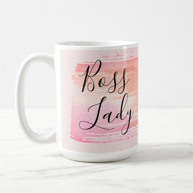 Vattenfärgsfärgstreck Chef Dam  Kaffemugg (Vänster)