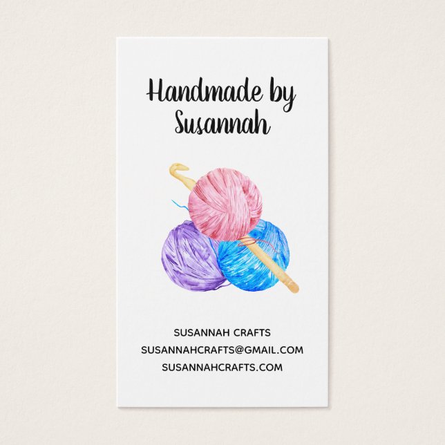 Vattenfärgsfartyg för krockning och handgjorda gar visitkort (Framsidan)