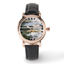 Vattenfärgsfästen Lacrosse Sticks Armbandsur