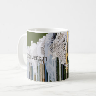 Vattenfärgsfästen Lacrosse Sticks Kaffemugg