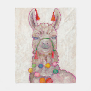 Vattenfärgsfestival Llama Fleecefilt