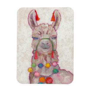 Vattenfärgsfestival Llama Magnet