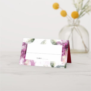 Vattenfärgsfiléer 40:e Bröllop-årsdagen Placeringskort