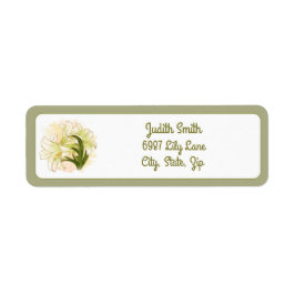 Vattenfärgsfiléer Returadress Etikett