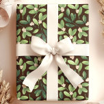 Vattenfärgsfilter Elegant Brun Blommigt Helgdag Presentpapper<br><div class="desc">Lägg till lite elegans i dina helgdag med denna vackra vattenfärgsmistletoomslutning papper. Detta papper har en charmerande mistletoe mönster i mjuka gröntar på rikens bruna bakgrund och ger Julklapp en sofistikerad och framsynt känsla. Perfekt för helgdag, presentutbyten eller speciellt firande, detta högkvalitativa papper för inslagning ger en unik och elegant...</div>